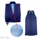 Kendo uniform Set DELUXE all BLUE | Kendo Gi + Hakama