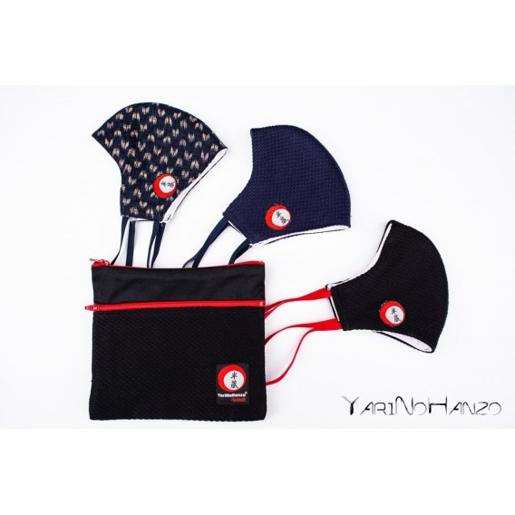 Set of 3 YariNoHanzo facemasks and a carry bag